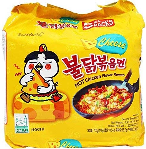 Samyang Buldak Hot Chiken Cheese noodle 140g x 5packs