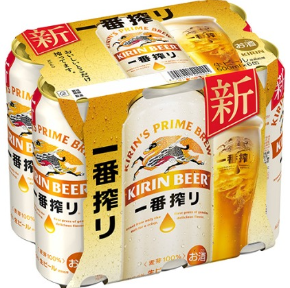 (S)KIRIN ICHIBAN SHIBORI BEER 5%/500ml*6pk