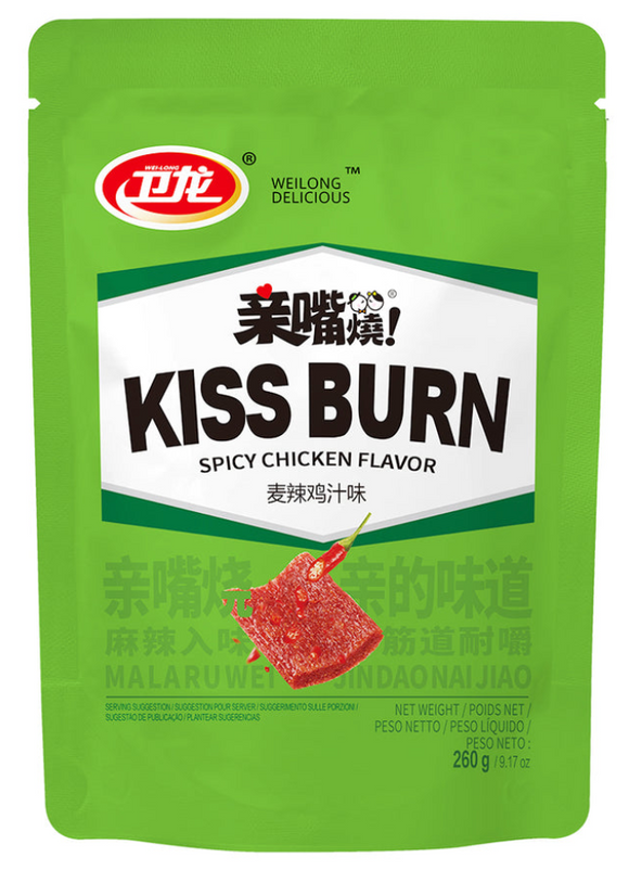 Weilong Kiss Burn Spicy Gluten Spicy Chicken Flavour/260g
