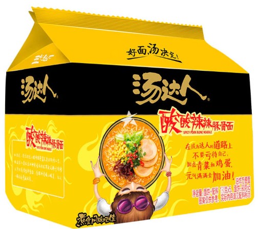 TongYi Tang Da Ren Ramen Sour Spicy Pork Bone/125g*5