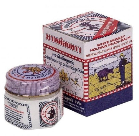 WHITE MONKEY HOLDING PEACH BALM /12G