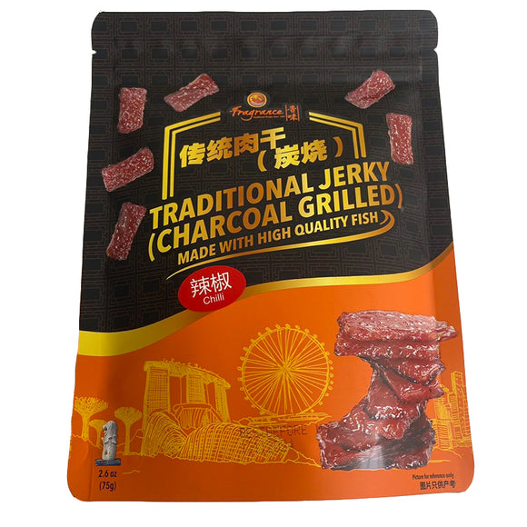 Fragrance Tradition Fish Jerky Charcoal Grilled Chilli flavor/75g