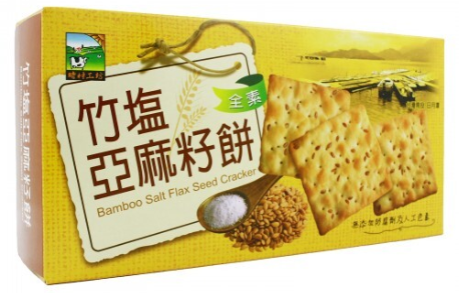 Bamboo Salt Flaxseed Cracker/115g