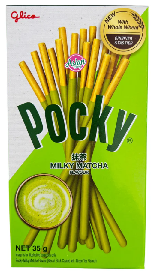 Glico Pocky Matcha with whole wheat/35G