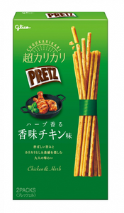 Glico Super Crunchy Pretz Herb Scented Chicken Flavor/27.5g