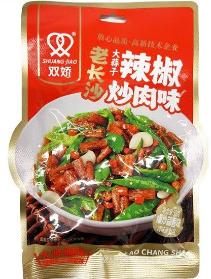 SHUANG JIAO Flour Stir Fry Snack Garlic/58g