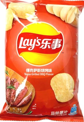 Lay'sTexas Grilled BBQ Flavour Chips/135g